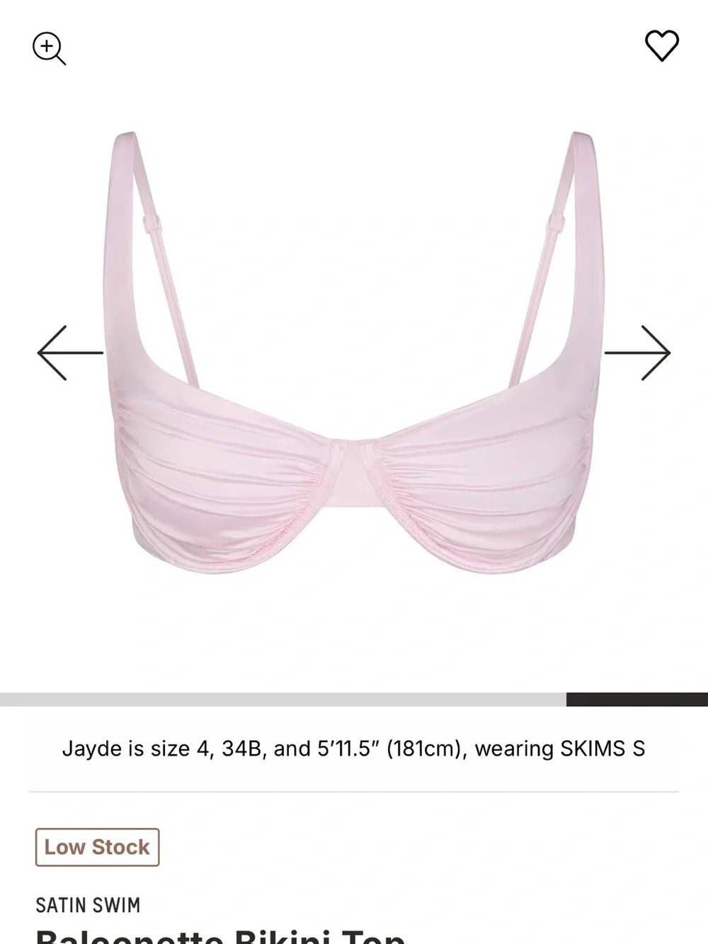 SKIMS Balconette Bikini Top